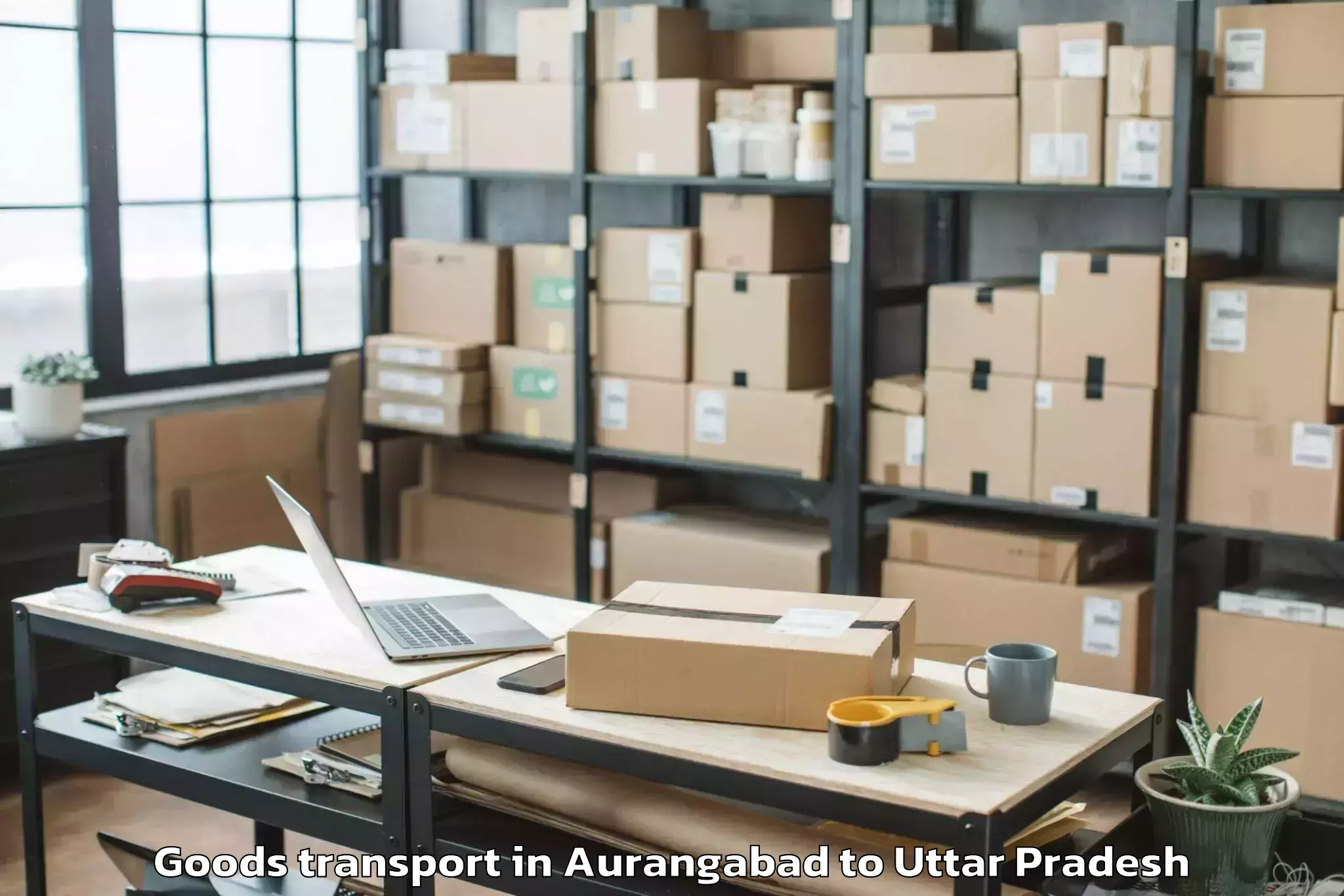 Easy Aurangabad to Talbehat Goods Transport Booking